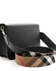 Derby Calfskin House Check Mackford Crossbody Bag Black