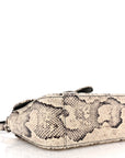 Snakeskin Matelasse Aria Mini GG Marmont Top Handle Shoulder Bag Roccia