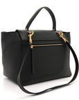 Grained Calfskin Mini Belt Bag Black