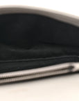 Sheepskin Matelasse Chevron Monogram Medium College Bag Granite