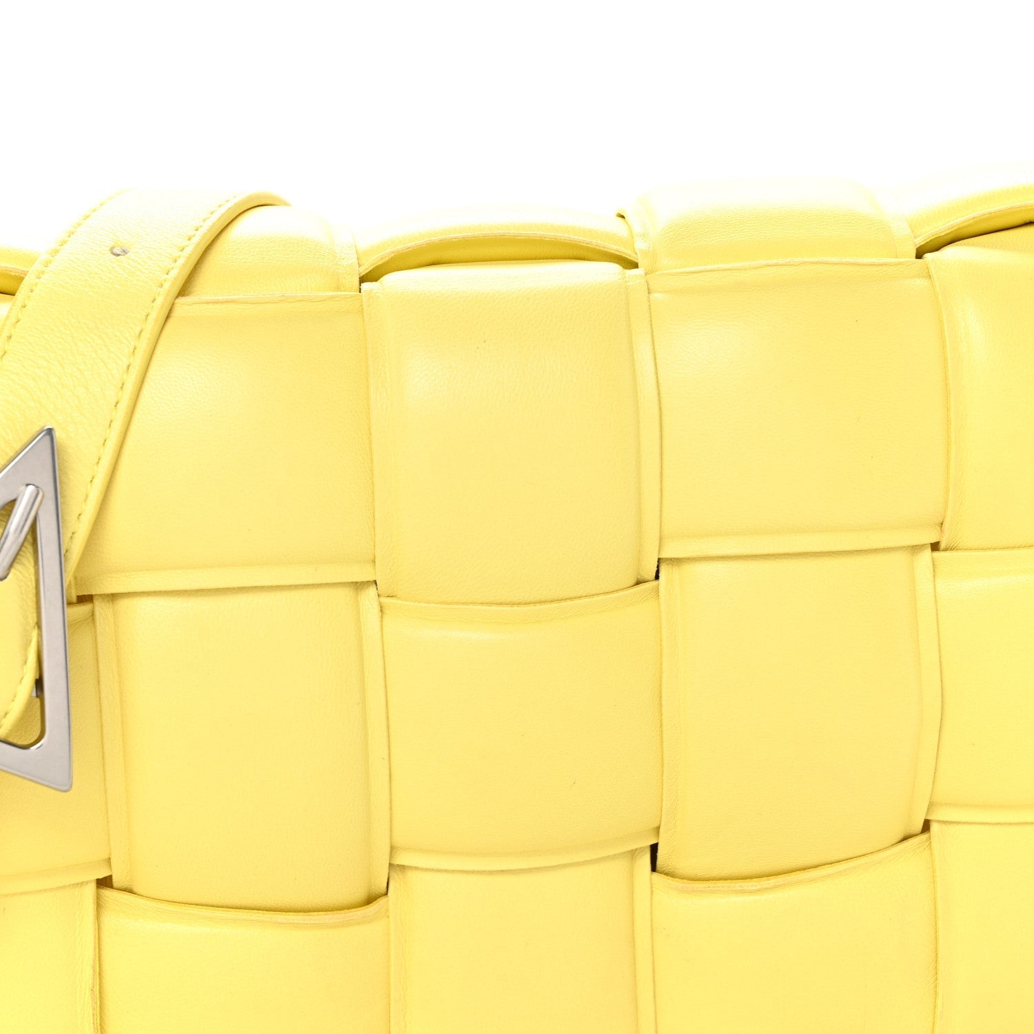 Nappa Maxi Intreccio Padded Cassette Crossbody Bag Sherbert