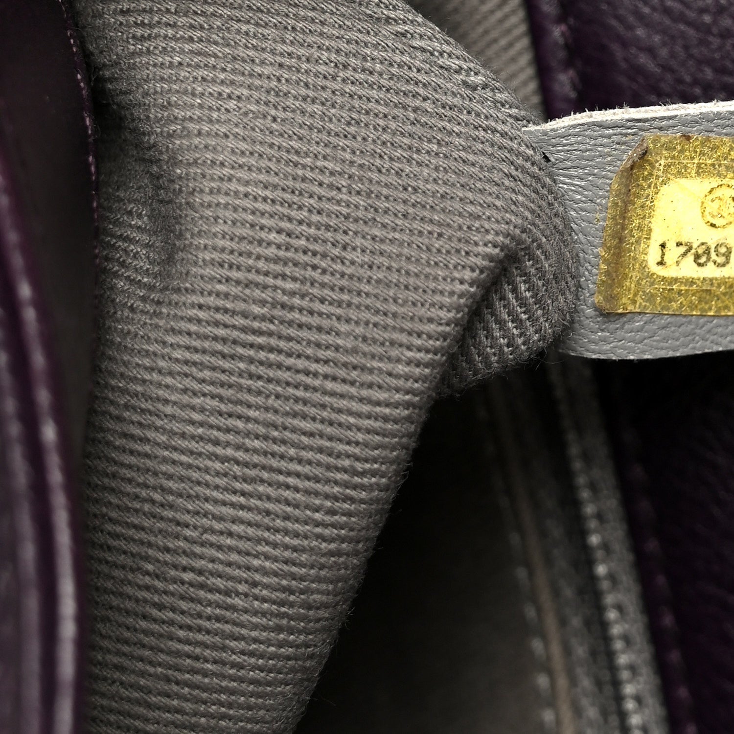 Calfskin Crystal Embossed Medium Boy Flap Plum
