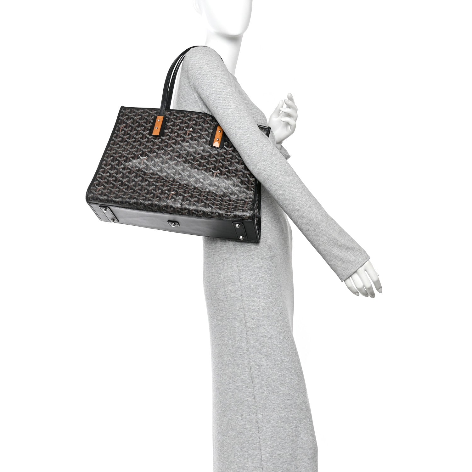 Goyardine Marquises Tote Black