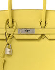 Epsom Birkin 35 Lime