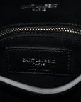 Calfskin Y Quilted Monogram Toy Loulou Crossbody Bag Black