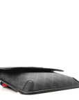 GG Supreme Monogram Web Slim Belt Bag Black Grey