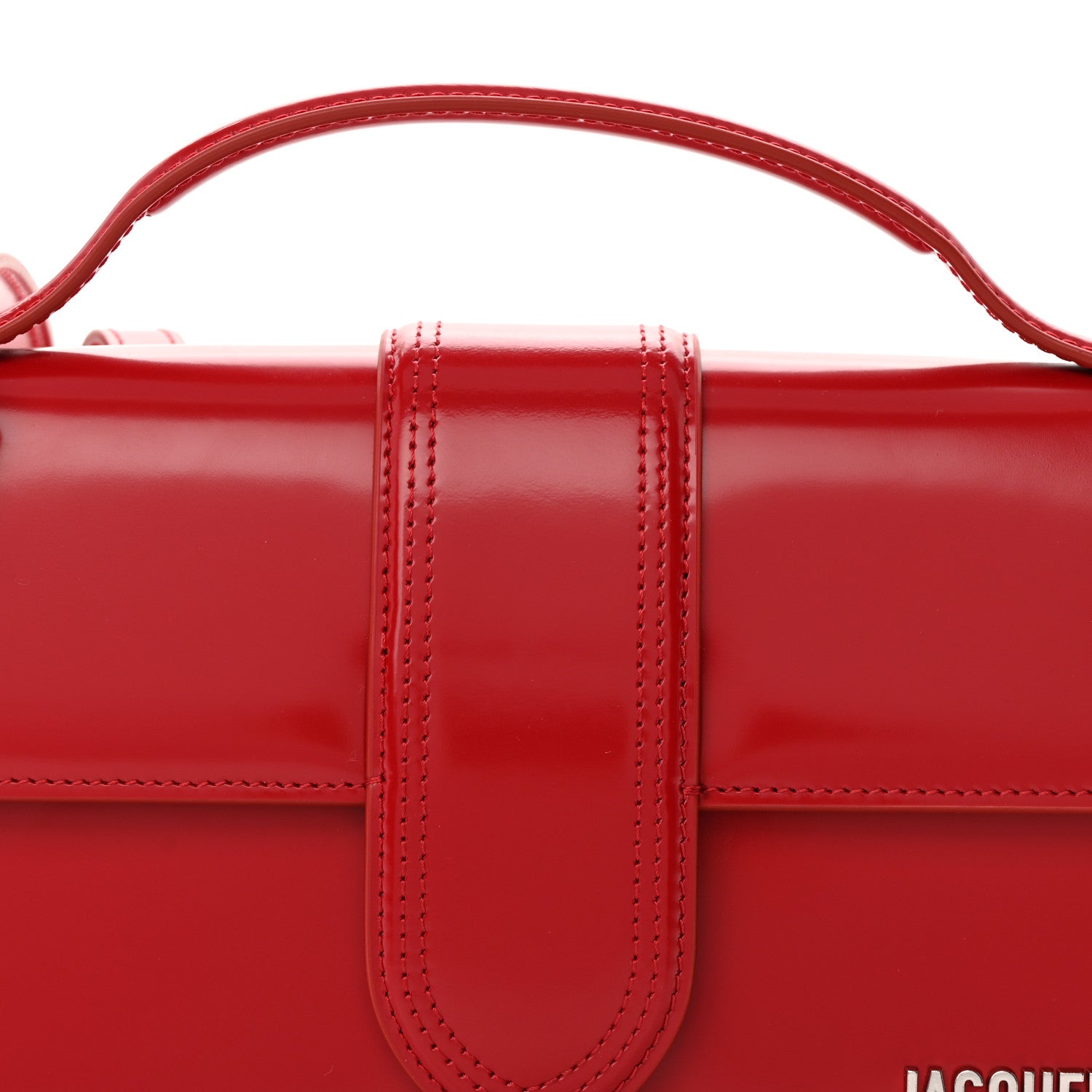 Glazed Calfskin Le Grand Bambino Red