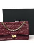 Lambskin Quilted Crush 2.55 Reissue 225 Flap Dark Burgundy