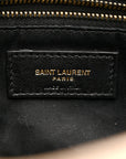 Lambskin Quilted Toy Loulou Puffer Monogram Chain Satchel Dark Beige