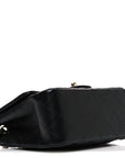 Lambskin Quilted Mini Square Flap Black