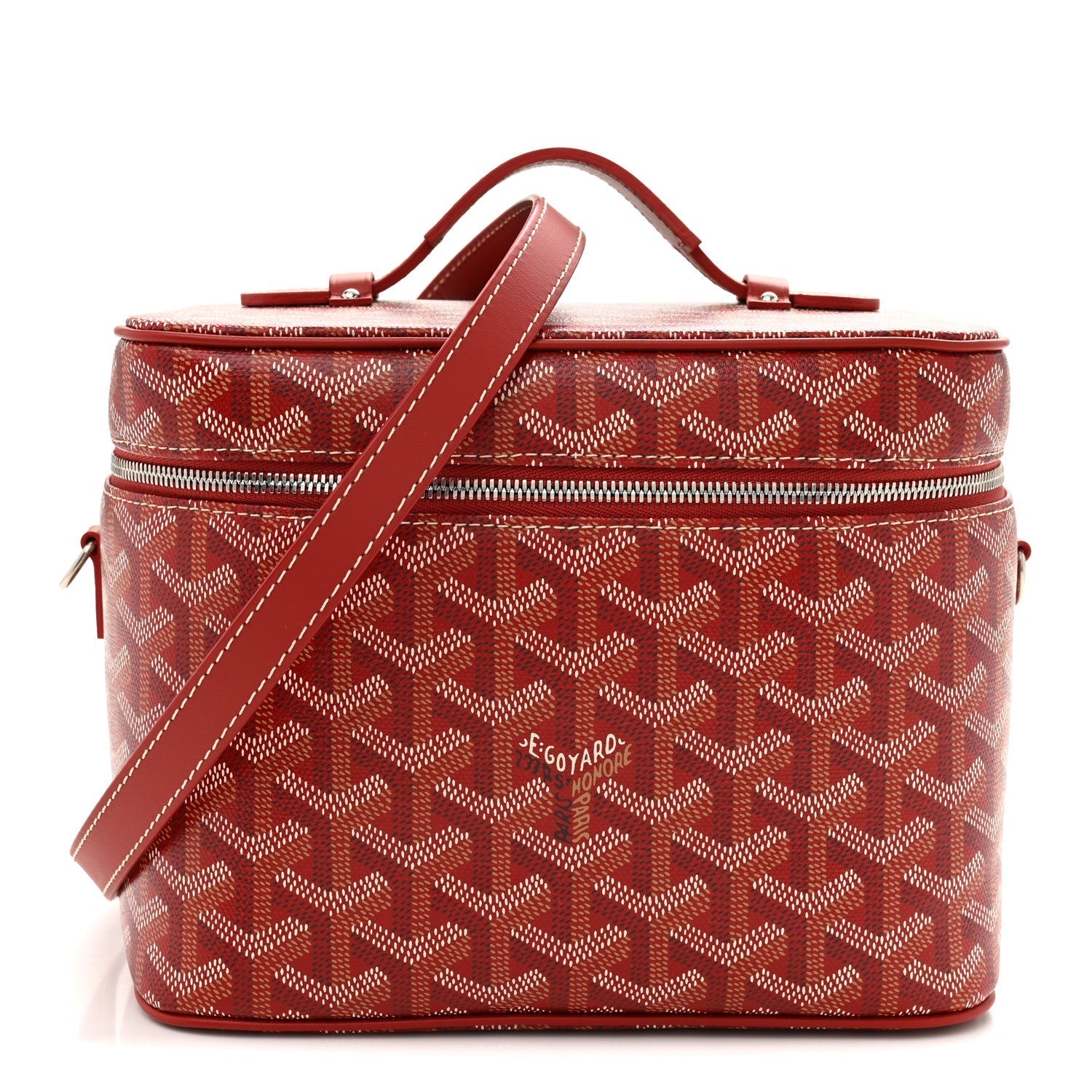 Goyardine Muse Vanity Case Red