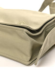 Canvas Trench Crossbody Bag Flax