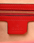GCCIssima Signature Small Padlock Top Handle Bag Hibiscus Red