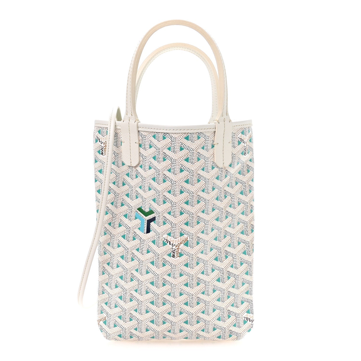 Goyardine Poitiers Claire Voie Tote White Opaline