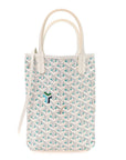 Goyardine Poitiers Claire Voie Tote White Opaline