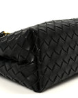 Nappa Intrecciato Small Andiamo Shoulder Bag Black