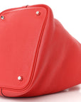 Taurillon Clemence Picotin Lock 22 MM Rouge Pivoine