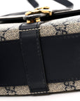 GG Supreme Monogram Small Messenger Shoulder Bag Beige Blue Navy