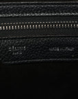 Drummed Calfskin Mini Luggage Black