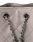 Caviar Quilted Mini CHNL 25 Handbag Dark Grey