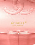 Caviar Quilted Medium Double Flap Light Pink
