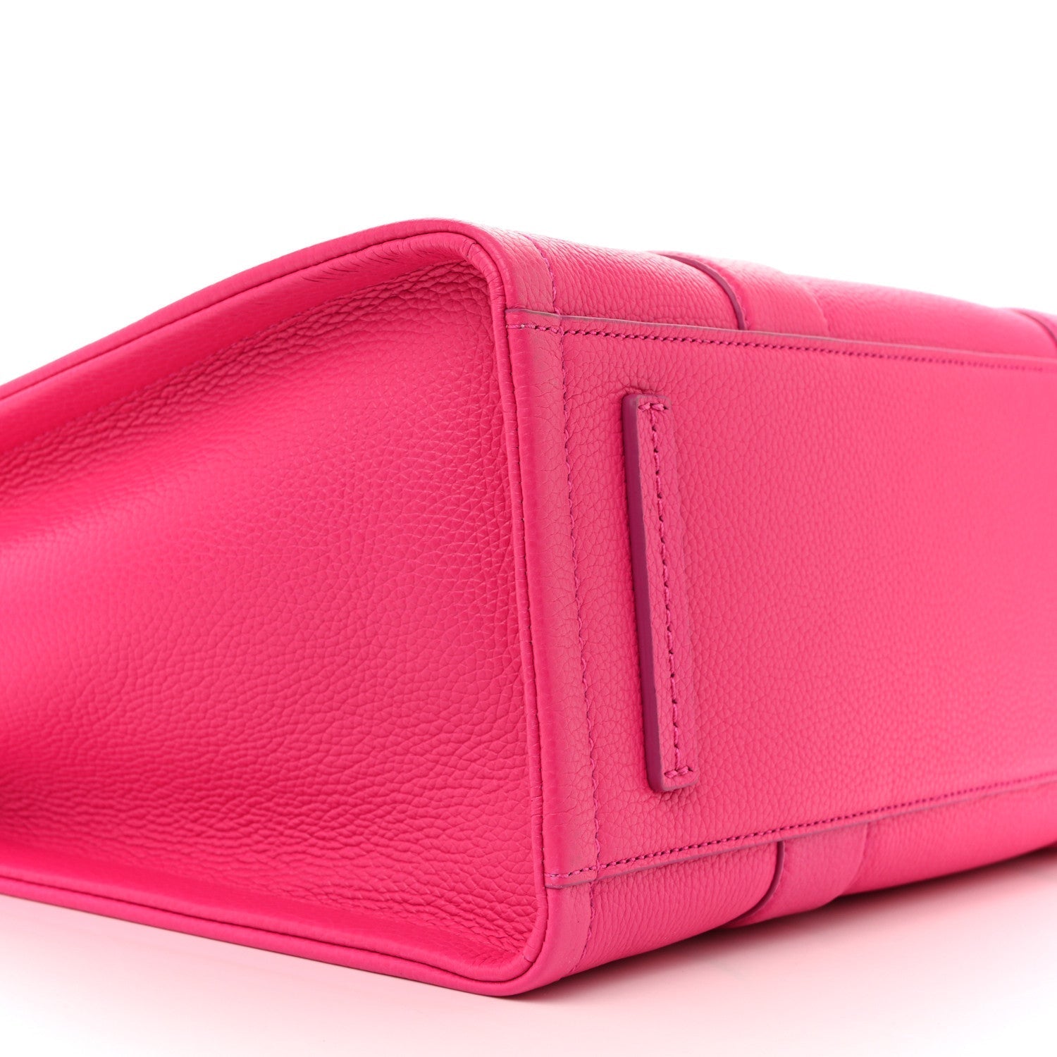 Grained Calfskin Large The Tote Bag Hot Pink