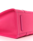 Grained Calfskin Large The Tote Bag Hot Pink