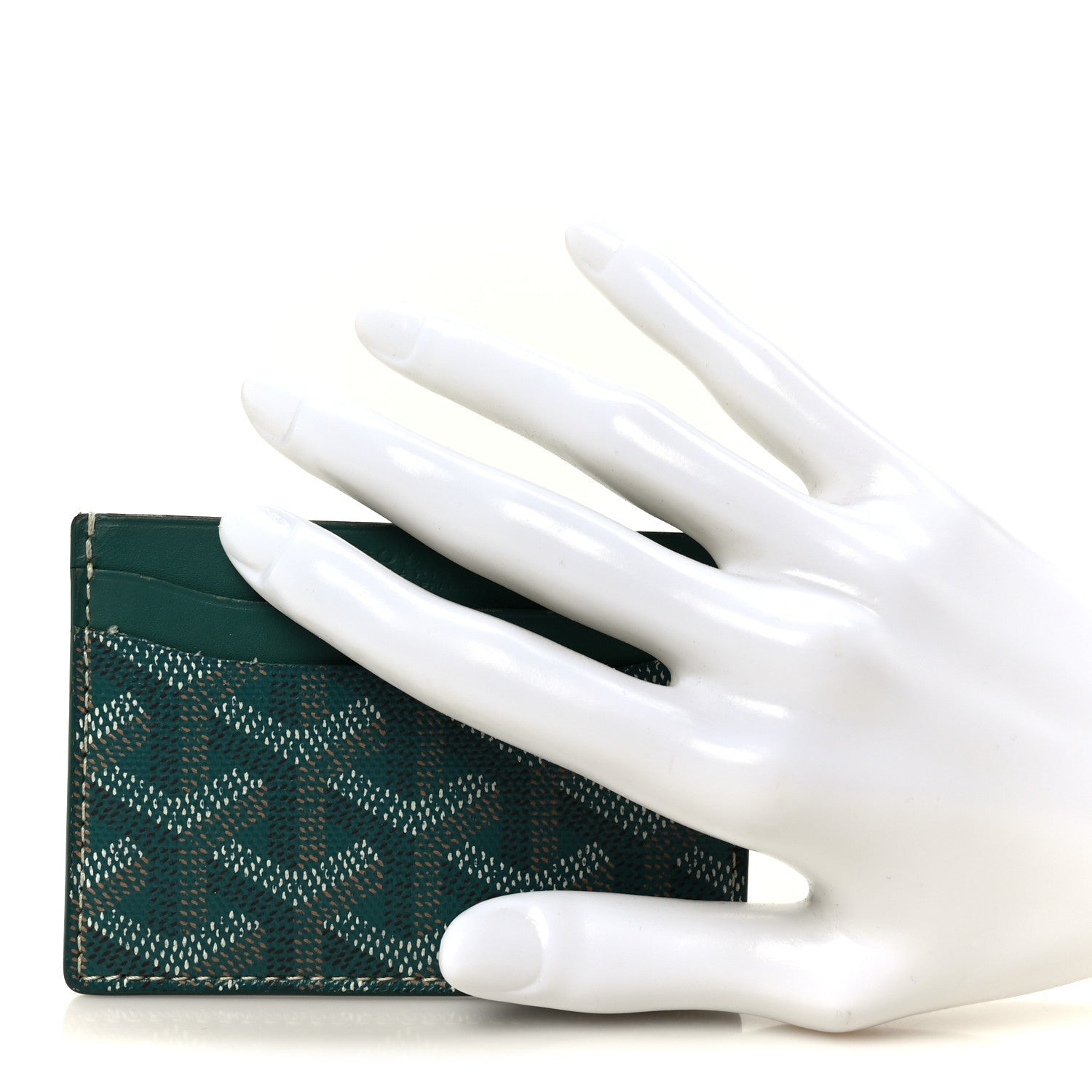 Goyardine Saint Sulpice Card Holder Green
