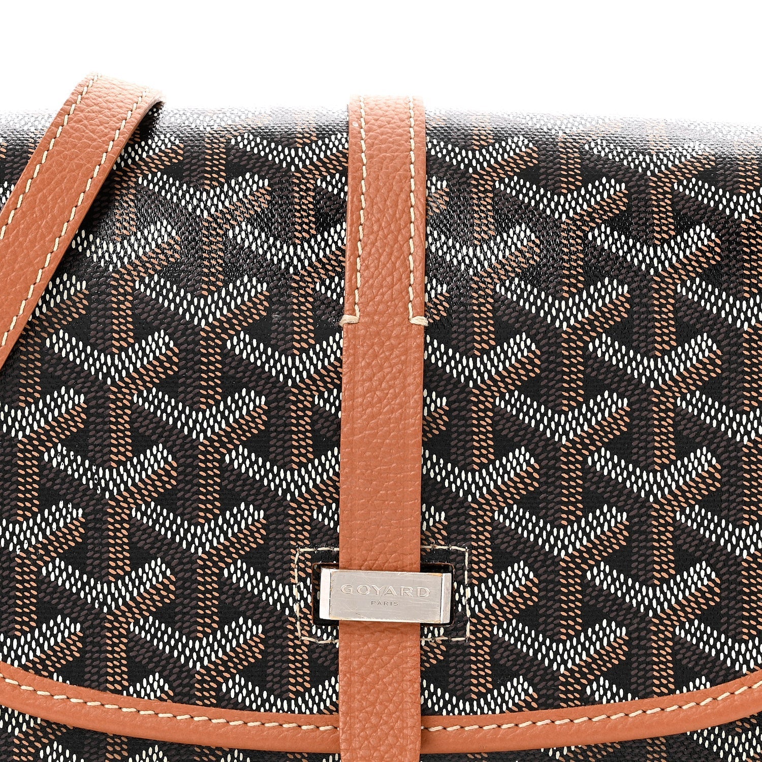 Goyardine Belvedere II PM Messenger Bag Black Gold