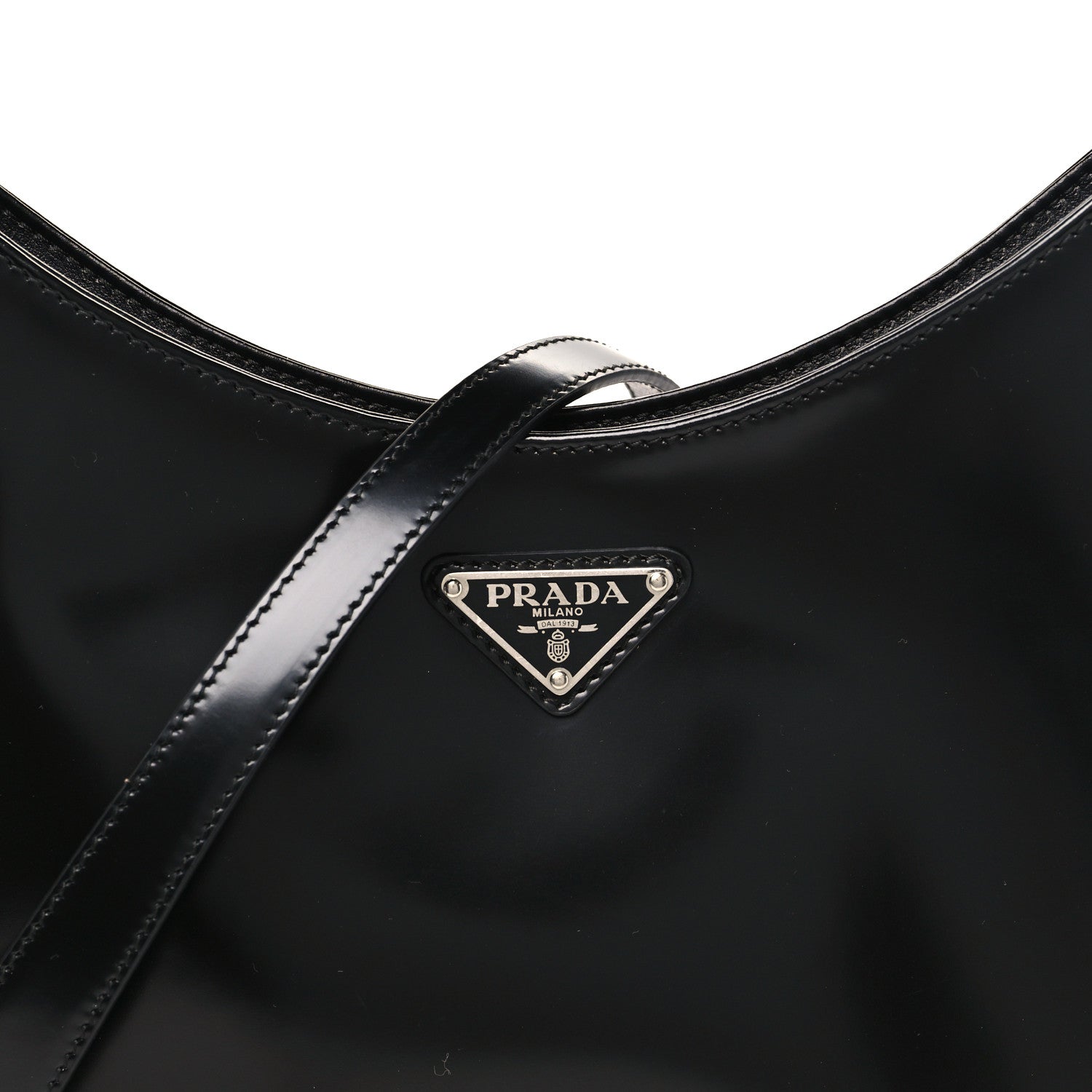 Spazzolato Large Cleo Adjustable Strap Shoulder Bag Black