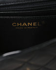Lambskin Quilted Mini Rectangular Flap Black