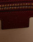Calfskin Matelasse Small GG Marmont Shoulder Bag Rosso Ancora Red