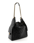 Caviar Quilted Medium CHNL 25 Handbag Black