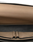 Calfskin Embossed TB Triple Stud Briefcase Black