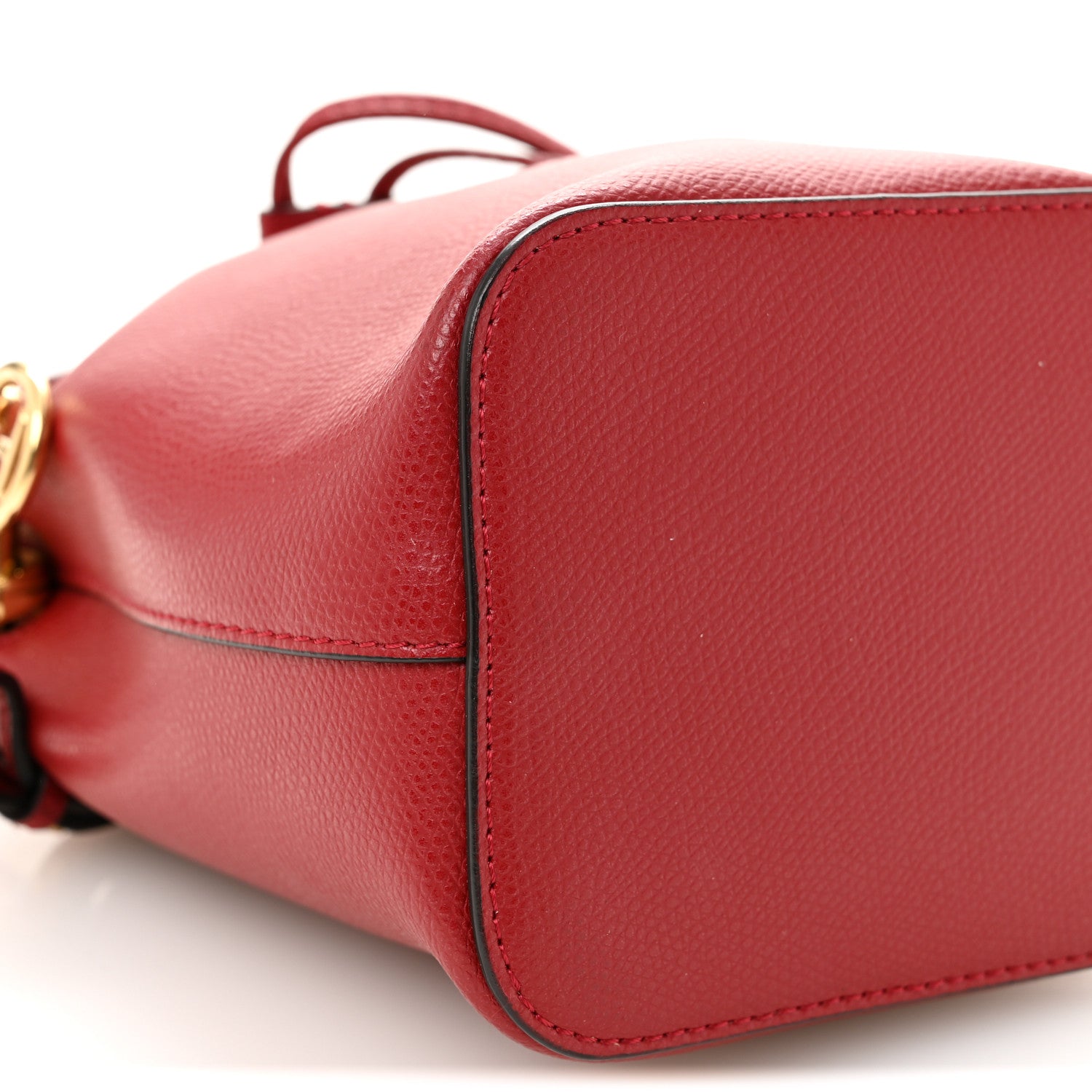 Vitello Cruise F is FNDI Mini Mon Tresor Bucket Bag Fragola