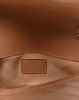 Calfskin Matelasse Monochrome Super Mini GG Marmont Shoulder Bag Camelia