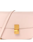 Liege Calfskin Medium Classic Box Flap Bag Pale Pink