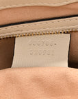 GG Supreme Monogram Azalea Calfskin Web Small Jackie 1961 Hobo Beige Ebony Mystic White