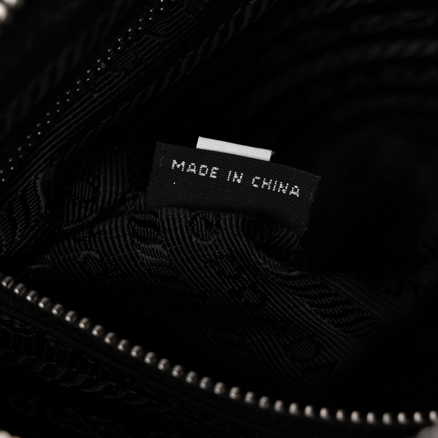 Nylon Tessuto Impuntu Quilted Crossbody Bag Black