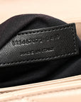 Calfskin Y Quilted Monogram Toy Loulou Crossbody Bag Dark Beige