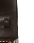 Lizard Small Classic Box Flap Bag Natural