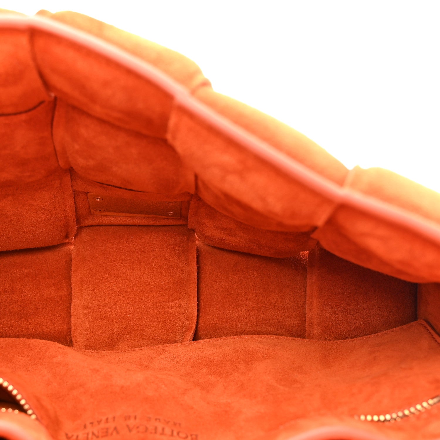 Suede Maxi Intrecciato Padded Chain Cassette Crossbody Bag Maple