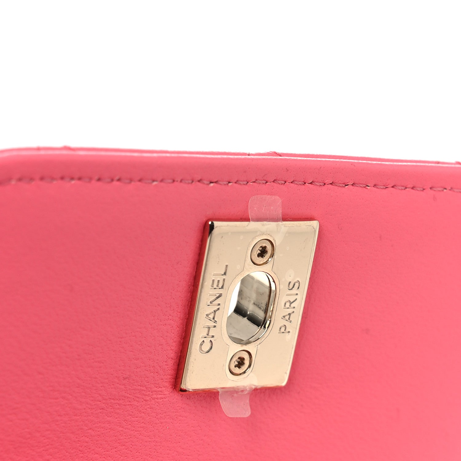 Lambskin Quilted Mini Trendy CC Chain Wallet Pink