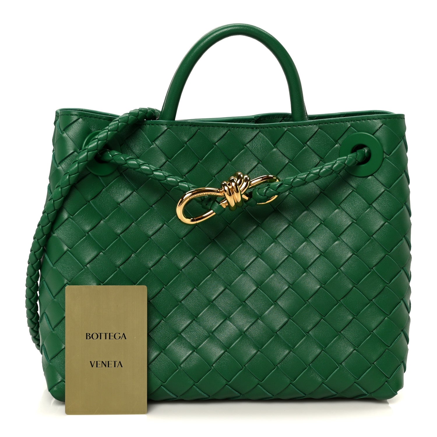 Nappa Intrecciato Small Andiamo Shoulder Bag Jungle