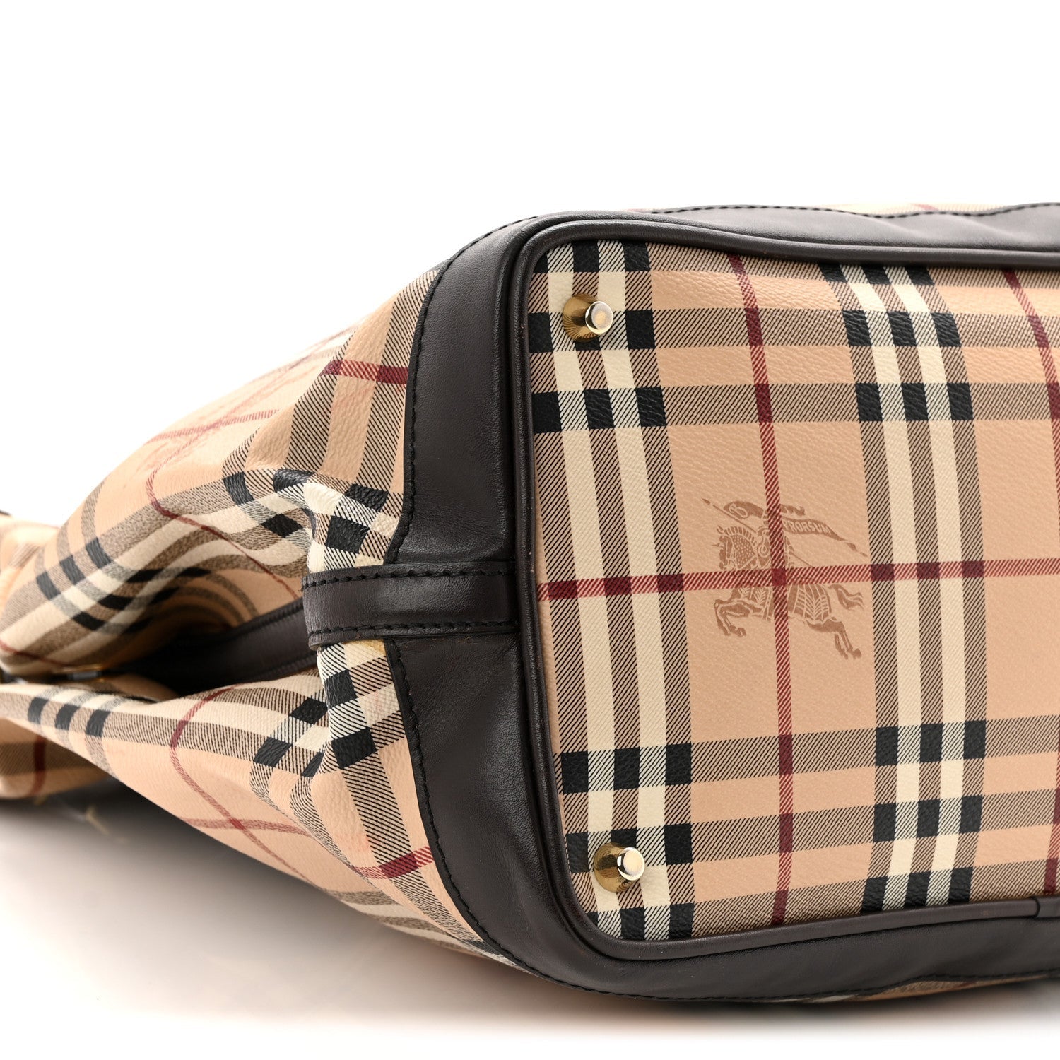 Haymarket Check Medium Golderton Tote Chocolate
