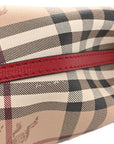 Haymarket Check Colours Small Lorne Bucket Crossbody Poppy Red
