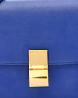 Box Calfskin Medium Classic Box Flap Bag Indigo