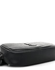 Grain De Poudre Matelasse Monochrome Monogram Mini Lou Camera Bag Black