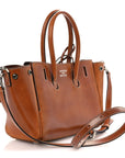 Vegetable Tanned Lambskin Mini Bel Air Carry All Bag Tan Cowboy