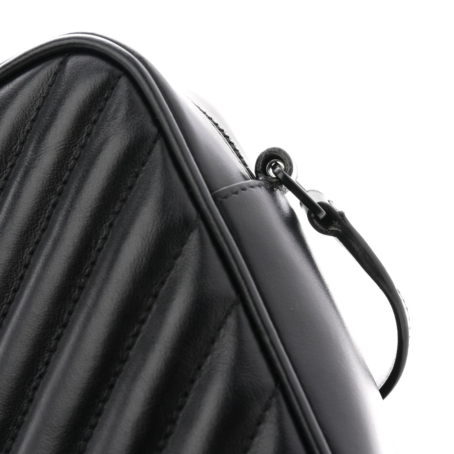 Calfskin Matelasse Monogram Monochrome Lou Camera Bag Black
